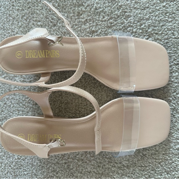 DREAMPARIS Nude Wedge Sandals - Size 9 - Picture 7 of 7